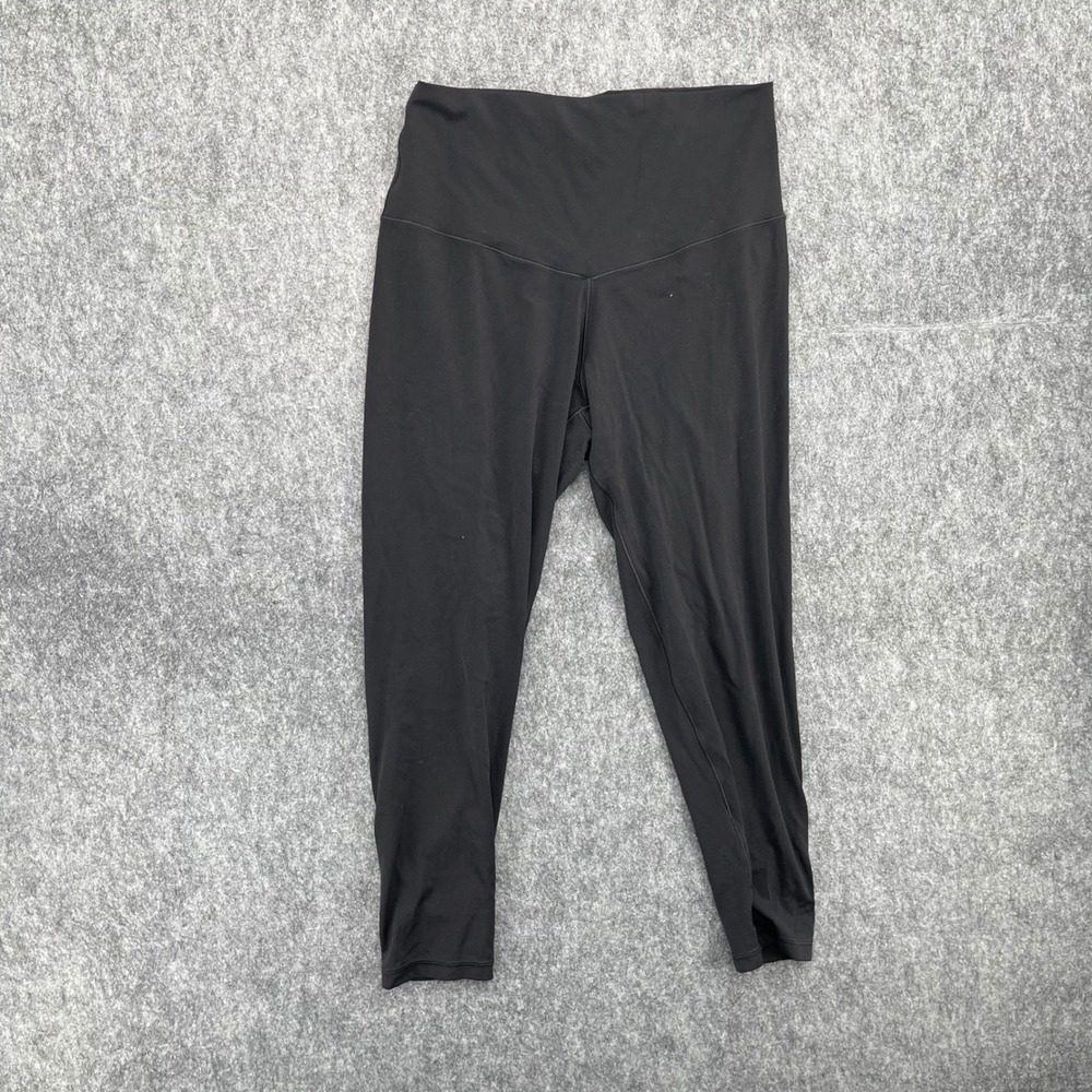 OFFLINE by Aerie Womens Large Short Legging Hi-Rise Short Inseam Black